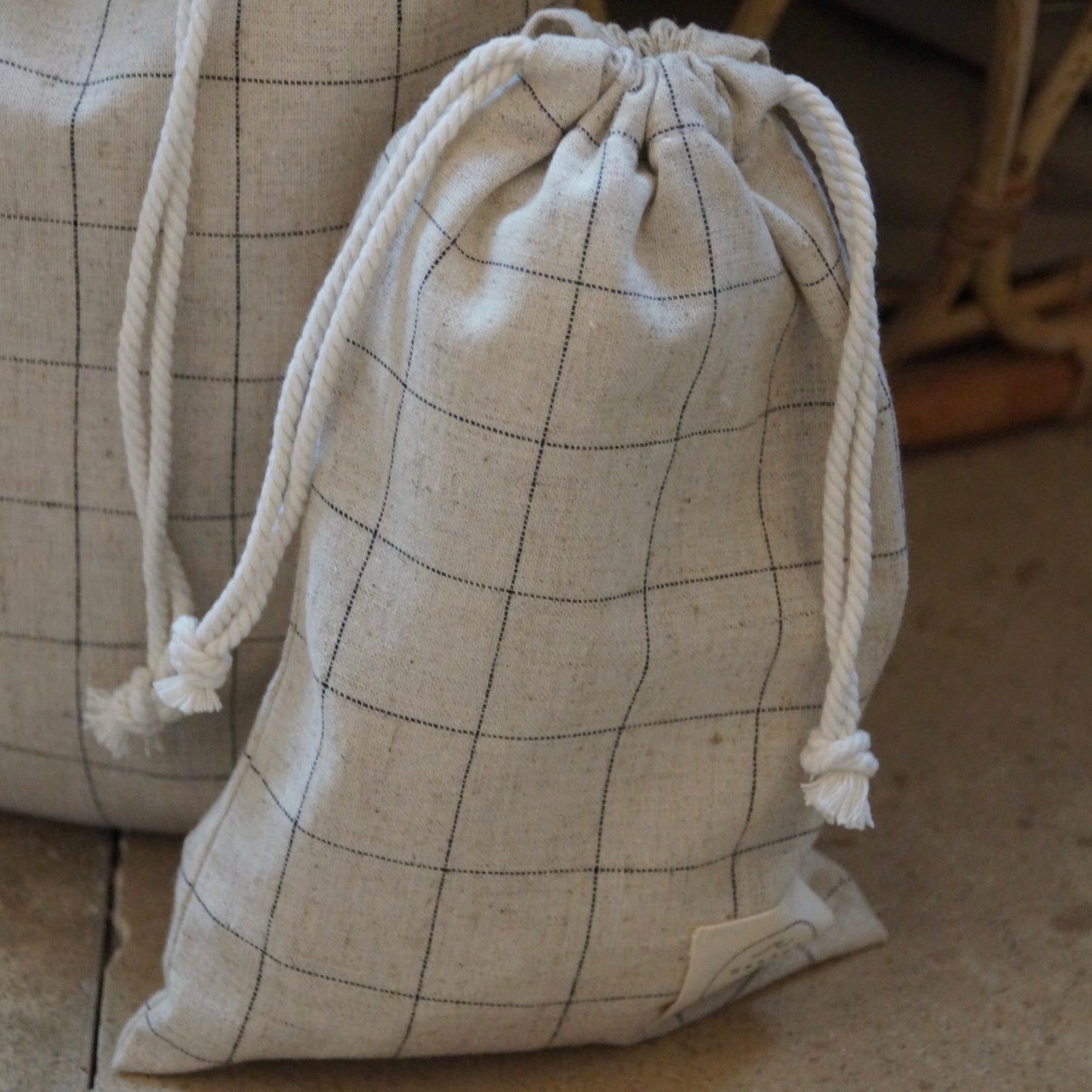 MULTIBAG, KARIERT NATURE - BLACK