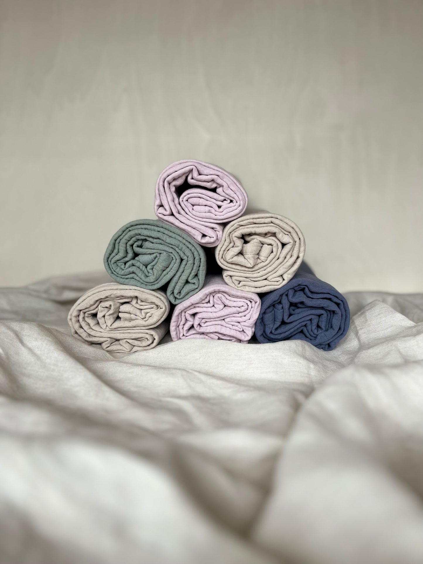 LITTLE THINGS OF NATURE - SWADDLE, DUSTY BLUE