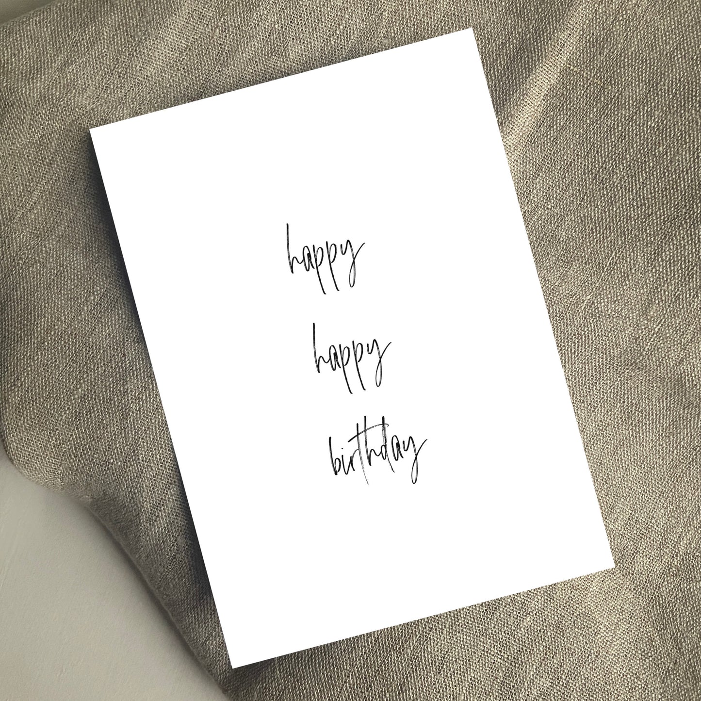 POSTKARTE, HAPPY HAPPY BIRTHDAY