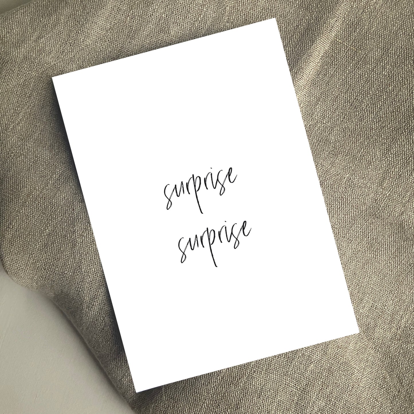POSTKARTE, SURPRISE SURPRISE