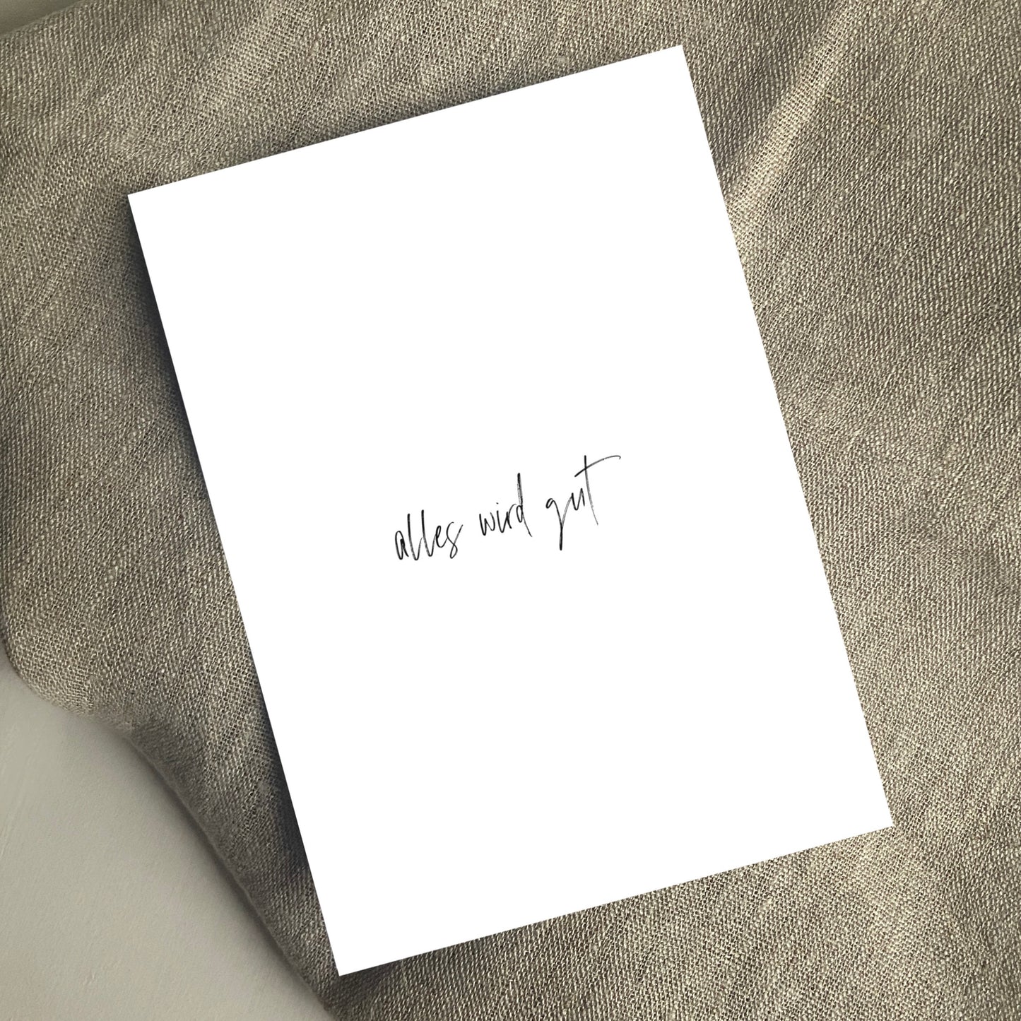 POSTKARTE, ALLES WIRD GUT