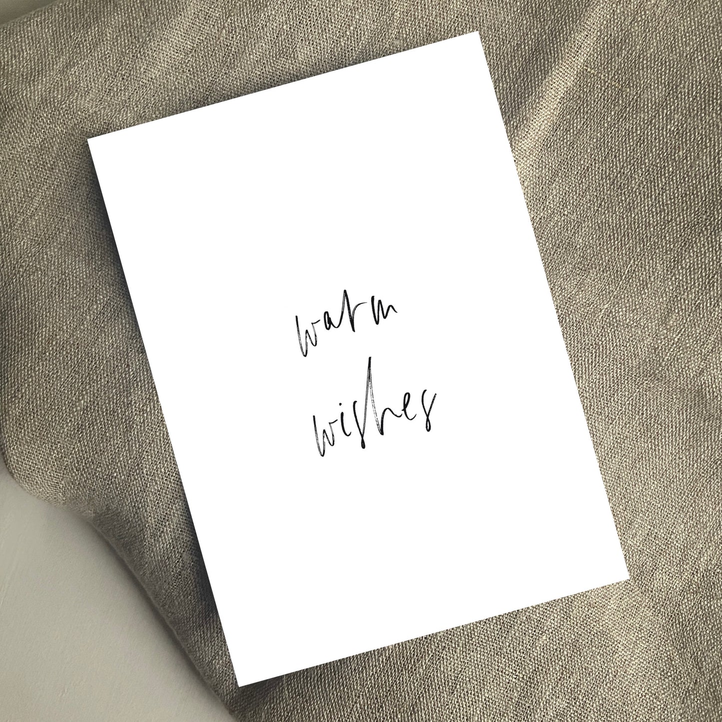 POSTKARTE, WARM WISHES