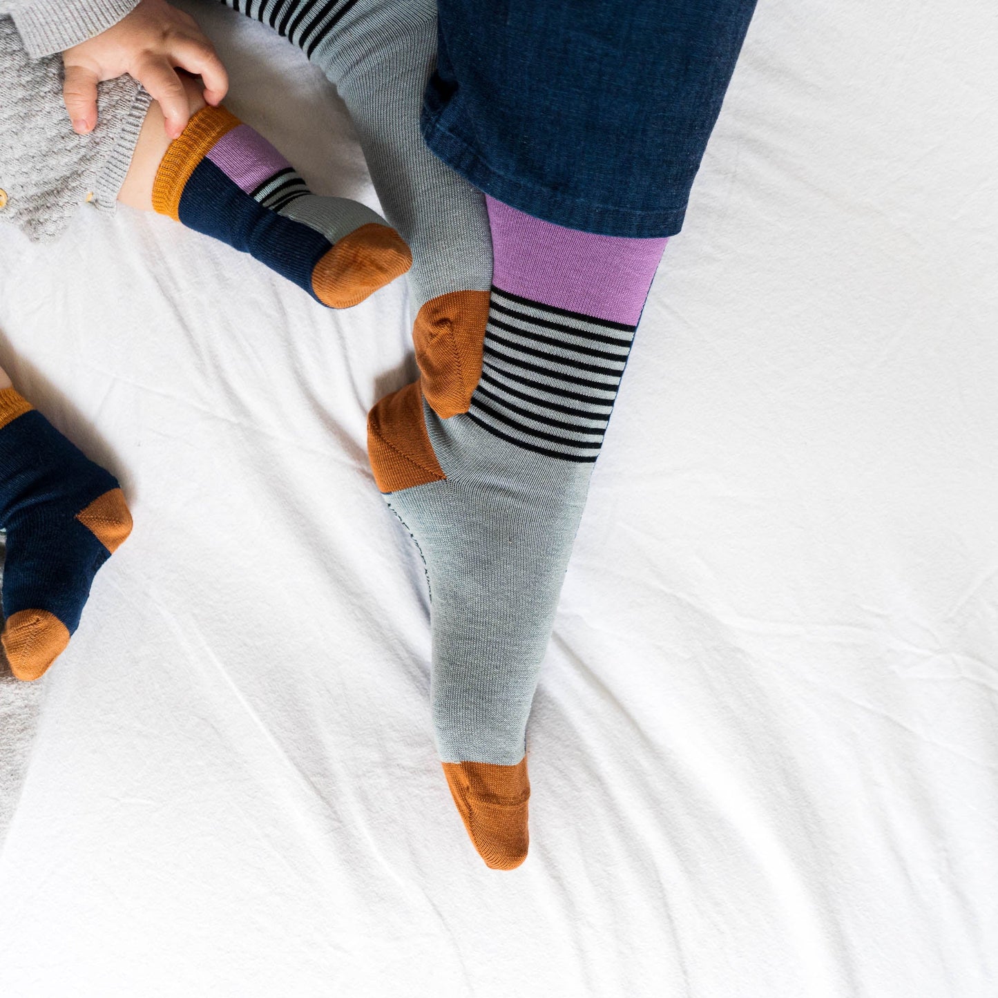 KINDERSOCKEN, HALB/HALB PETROLhannahundisaNicenicenice