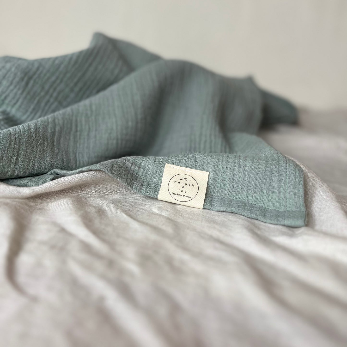 LITTLE THINGS OF NATURE - SWADDLE, DUSTY GREEN