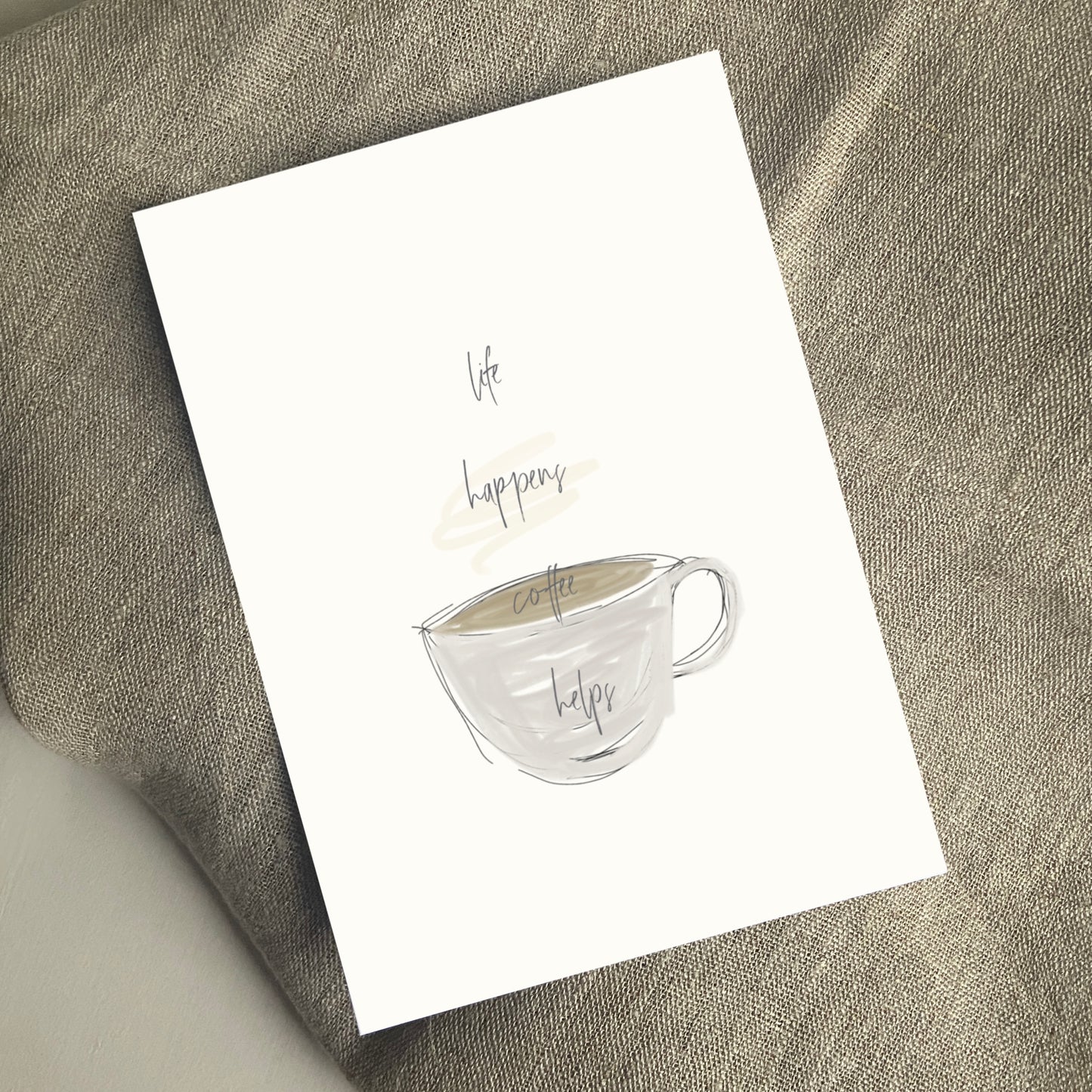 POSTKARTE, COFFEE CUP